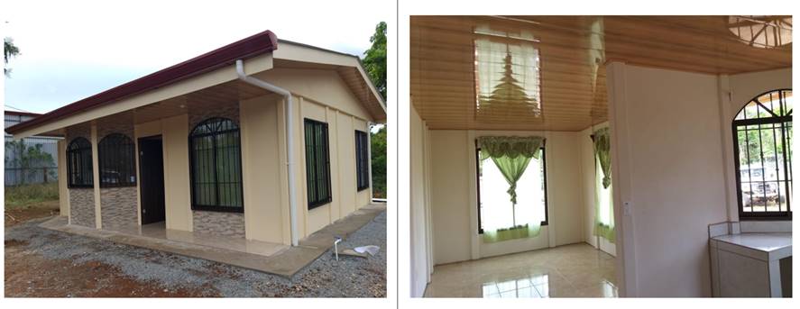 Vivienda construida por familia de ingresos medios.